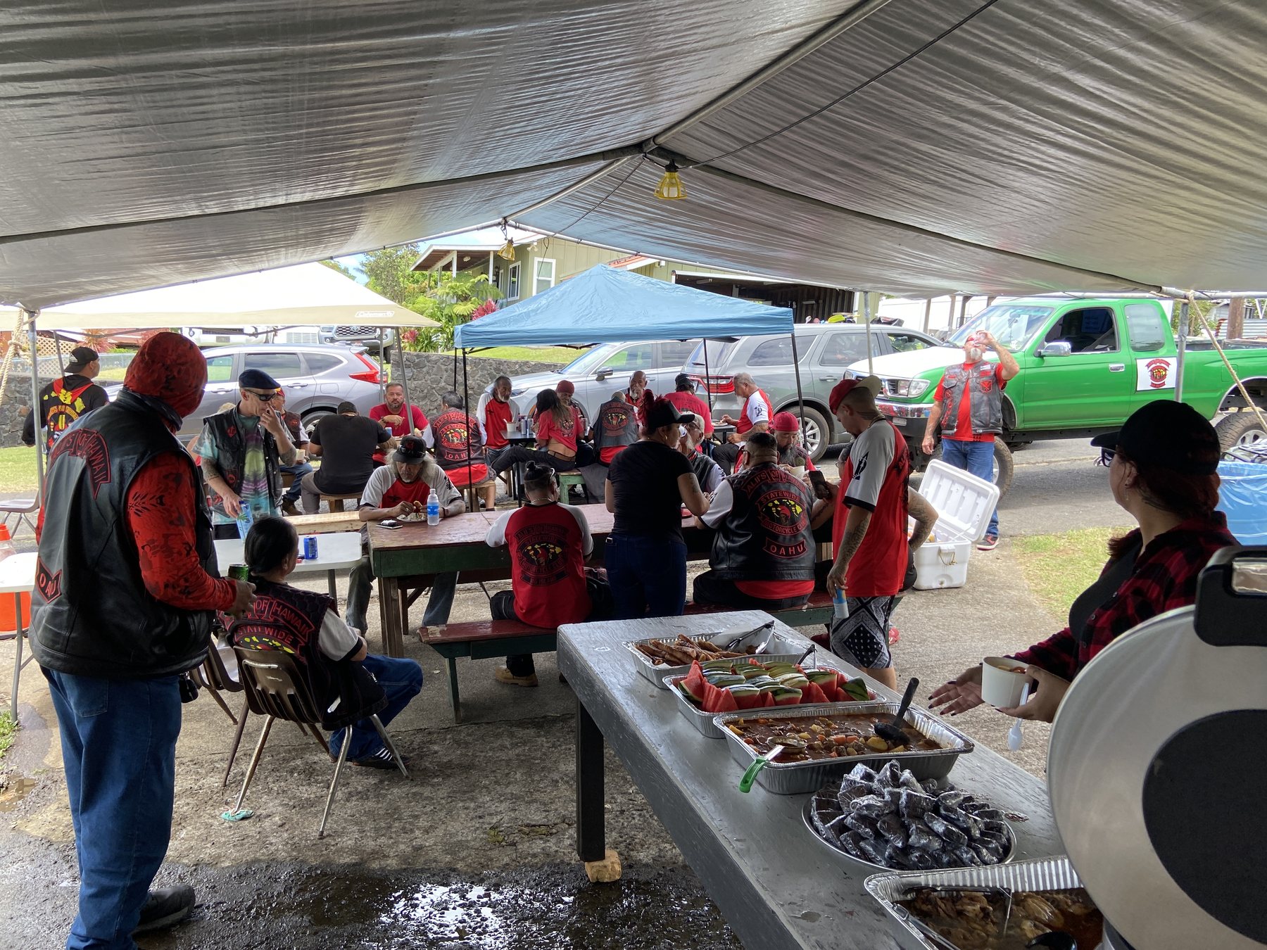 The club’s relief visit brings the community together