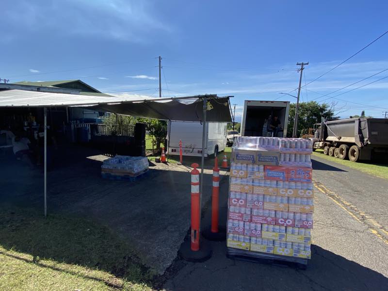 Donated beverages arrive for Pāhala relief